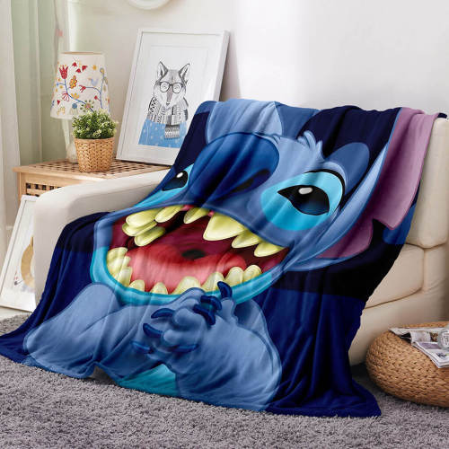 Stitch Pattern Blanket Flannel Throw Room Decoration