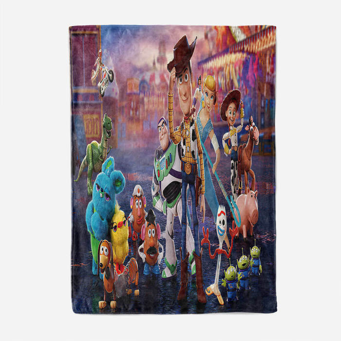 Toy Story Pattern Blanket Flannel Throw Room Decoration