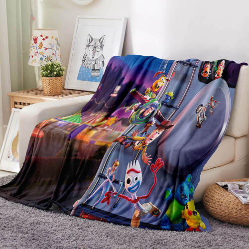 Toy Story Pattern Blanket Flannel Throw Room Decoration