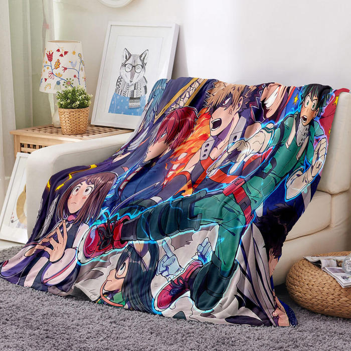 My Hero Academia Blanket Flannel Throw Room Decoration