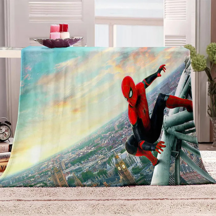 Marvel Spider Man Blanket Flannel Throw Room Decoration