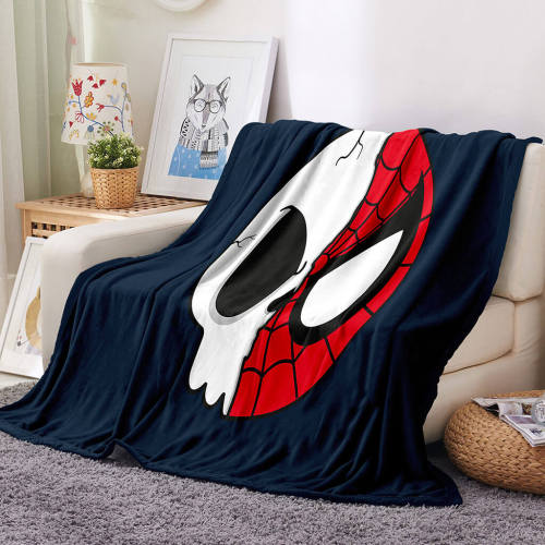 Spider-Man Pattern Blanket Flannel Throw Room Decoration