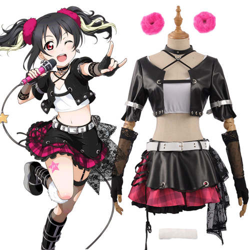 Love Live! Lovelive! Transformed Rock Ver. Nico Yazawa Cosplay Costume