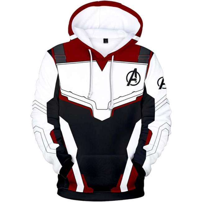 Avengers Suit Print Pullover Hoodies