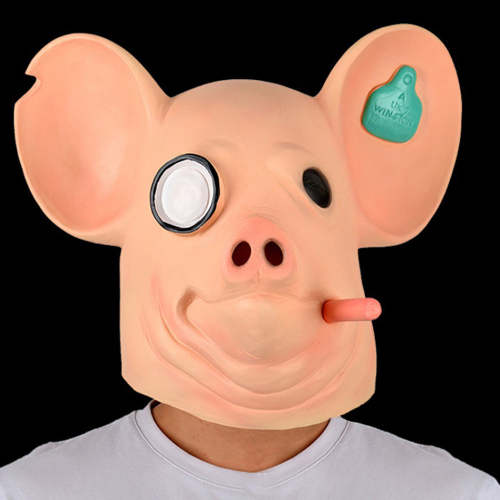 Watch Dogs: Legion Pig Head Mask Halloween Cosplay Accessory Prop