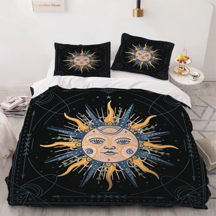 Sun Face Bedding Sets Quilt Cover Without Filler