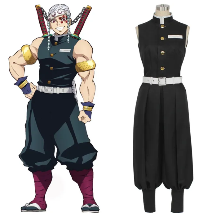Demon Slayer: Kimetsu No Yaiba Tengen Uzui Halloween Cosplay Costume Suit