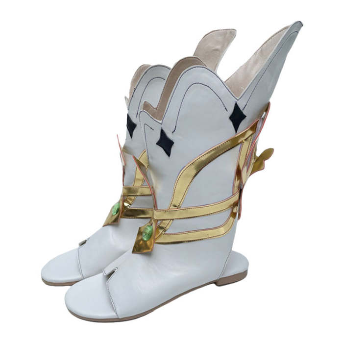 Genshin Impact Nahida Kusanali White Cosplay Shoes