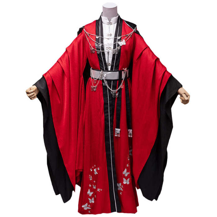 Tian Guan Ci Fu Heaven Official'S Blessing Comic Hua Cheng Crimson Rain Sought Flower Cosplay Costume