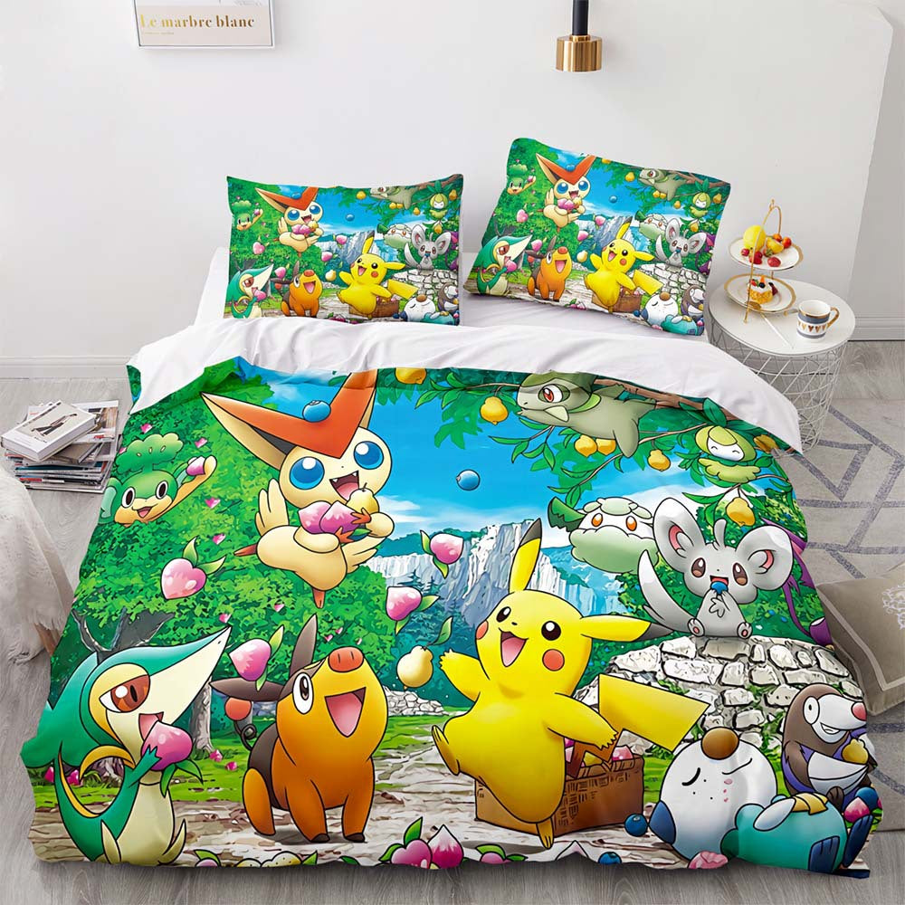 pokemon double quilt cover