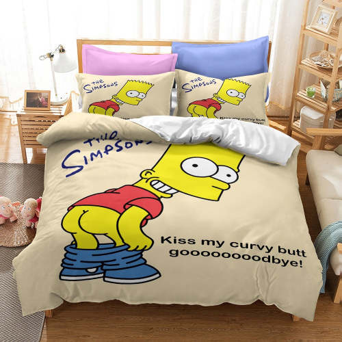 Comedy The Simpsons Bedding Sets Pattern Quilt Cover Without Filler