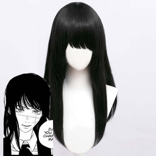 Chainsaw Man Part 2 Asa Mitaka Black Cosplay Wig