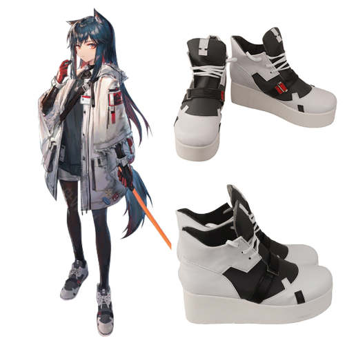 Arknights Texas Winter Black Cosplay Shoes