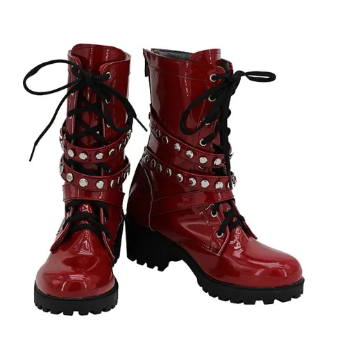Hypnosis Mic Division Rap Battle Aimono Jushi 14Th Moon Red Cosplay Boots