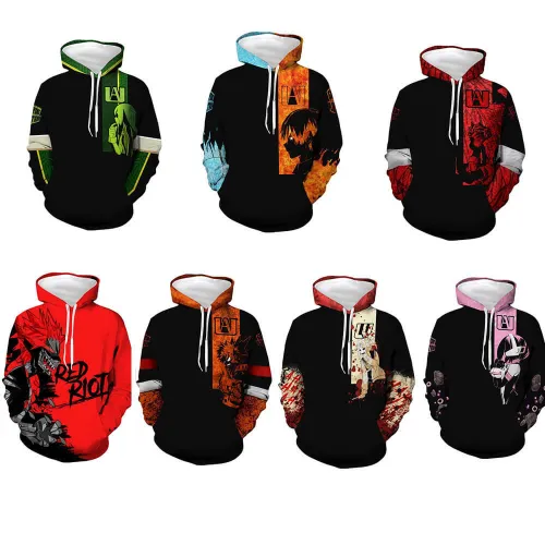 My Hero Academia Hoodie Anime Unisex Adult 3D Print Sweatshirt Pullover