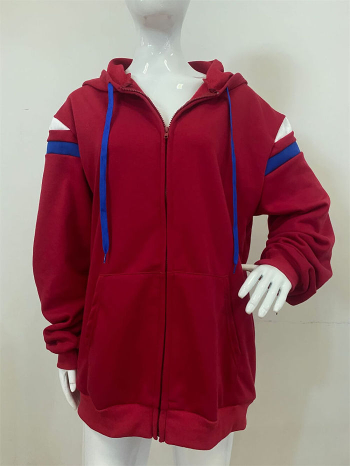 Scarlet Witch Cosplay Costume Anime Unisex Adult 3D Print Zip Up Sweatshirt Jacket