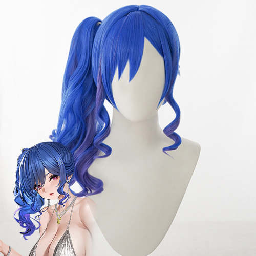 Azur Lane St. Louis Luxury Handle Blue Cosplay Wig