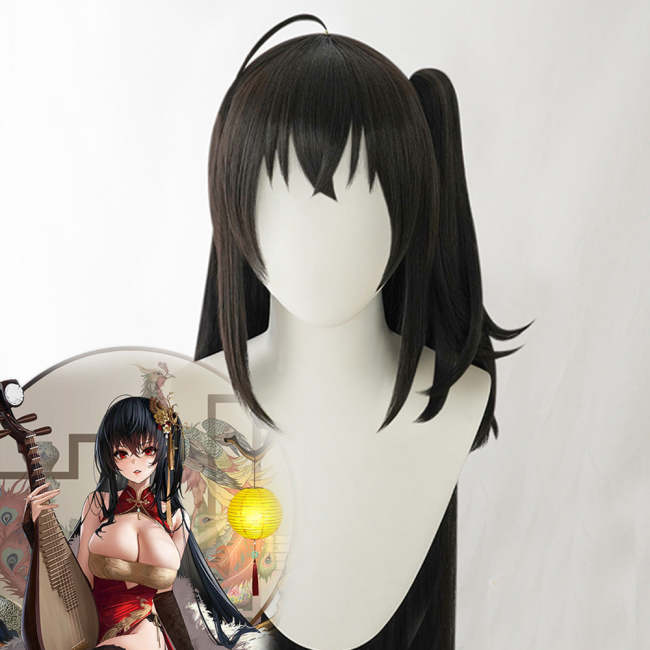 Azur Lane Ijn Taihou Black Cosplay Wig