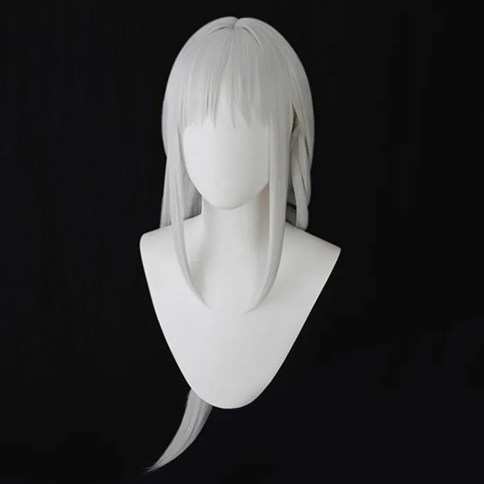 Azur Lane Uss Massachusetts Dressed To Impress White Silver Cosplay Wig