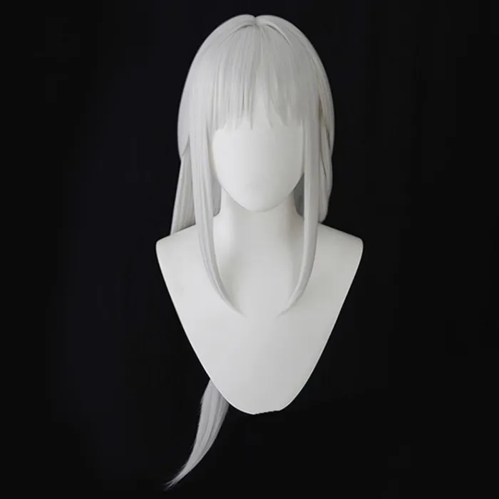 Azur Lane Uss Massachusetts Dressed To Impress White Silver Cosplay Wig