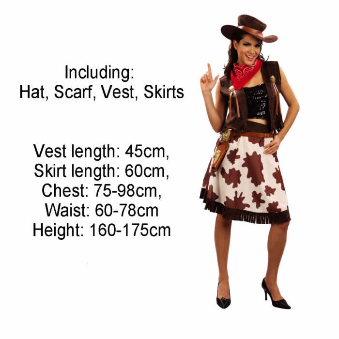 Halloween Party Cowboy Costume For Adult Men And Women Cowgirl Cosplay Western Dress Suit Carnival Adult Costumes