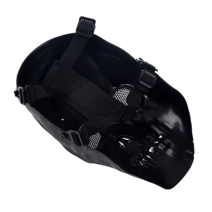 Airsoft Mask Skull Full Protective Mask Military - Black