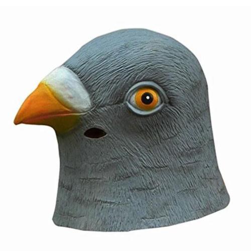 Creepy Pigeon Head Mask 3D Latex Prop Animal Cosplay Costume Party Halloween