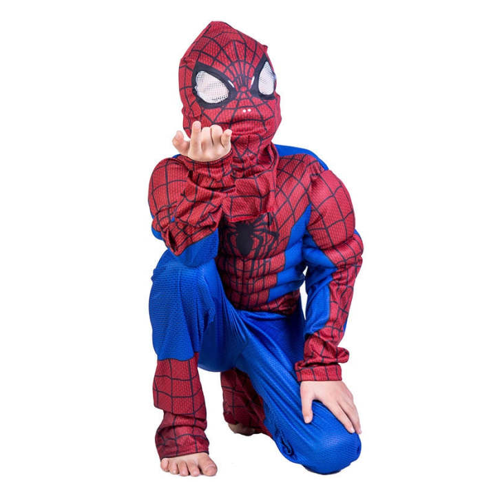 Superhero Kids Muscle Captain America Costume Avengers Child Cosplay Super Hero Halloween Costumes For Kids Boy Hulk Fancy Dress