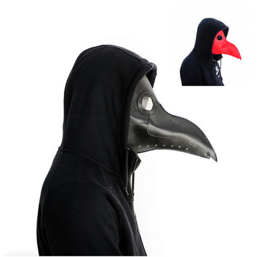 Plague Doctor Mask Beak Doctor Mask Long Nose Cosplay Fancy Mask Plague Doctor Gothic Retro Rock Leather Halloween Beak Mask Py