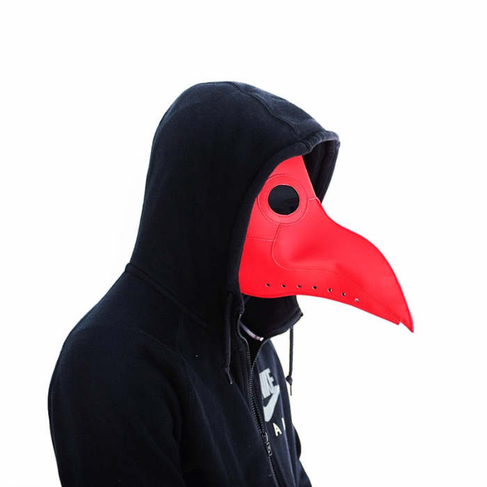 Plague Doctor Mask Beak Doctor Mask Long Nose Cosplay Fancy Mask Plague Doctor Gothic Retro Rock Leather Halloween Beak Mask Py