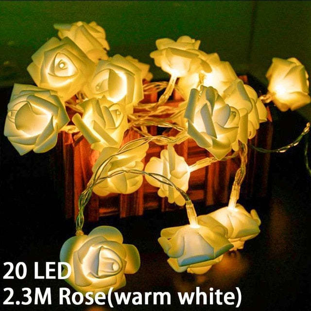 5M Led Copper Wire String Lights Romantic Wedding Fairy Light Decoration Aa Battery