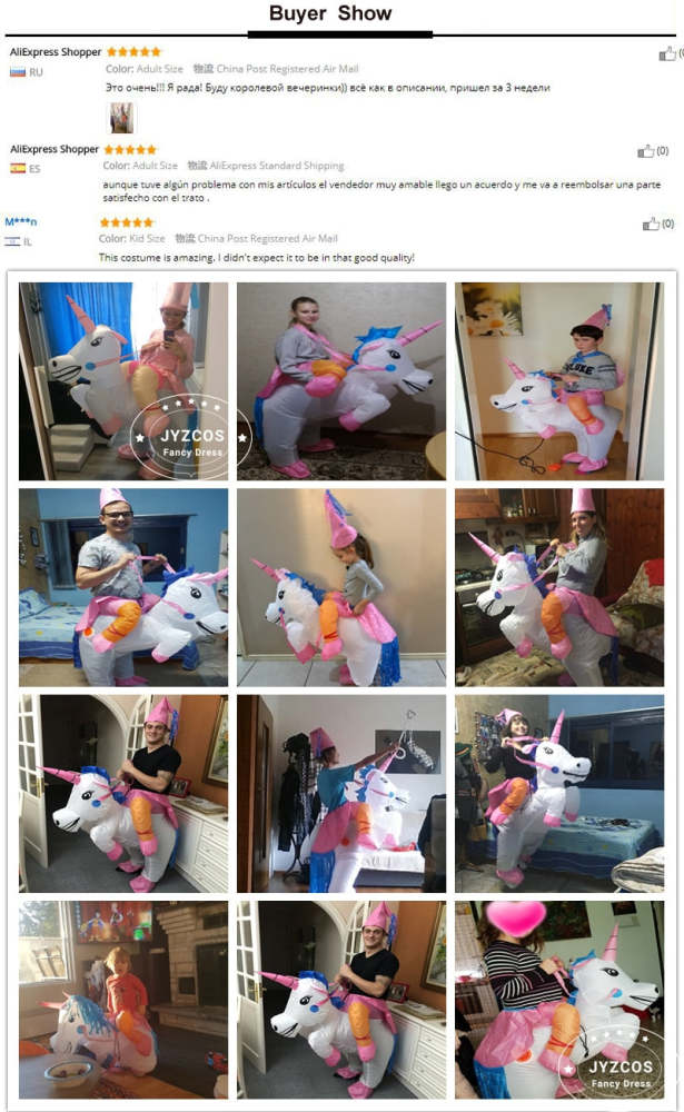Inflatable  Unicorn Costumes Carnaval Princess Outfit Purim Party Fancy Dress Halloween Costumes For Kids Women Men Adult
