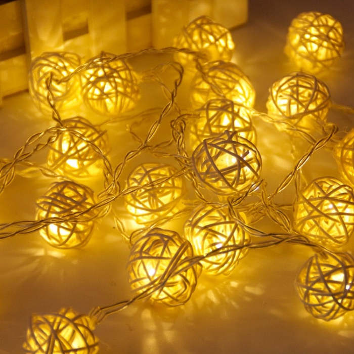 5M Led Copper Wire String Lights Romantic Wedding Fairy Light Decoration Aa Battery