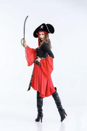 Halloween Costume Caribbean Pirate Costume Witch Game Suit Witch Costume Uniform Tempt Night Club Cosplay Dress