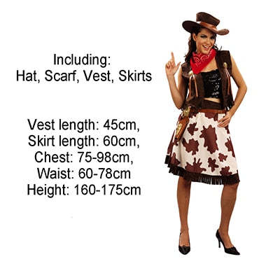 Halloween Party Cowboy Costume For Adult Men And Women Cowgirl Cosplay Western Dress Suit Carnival Adult Costumes