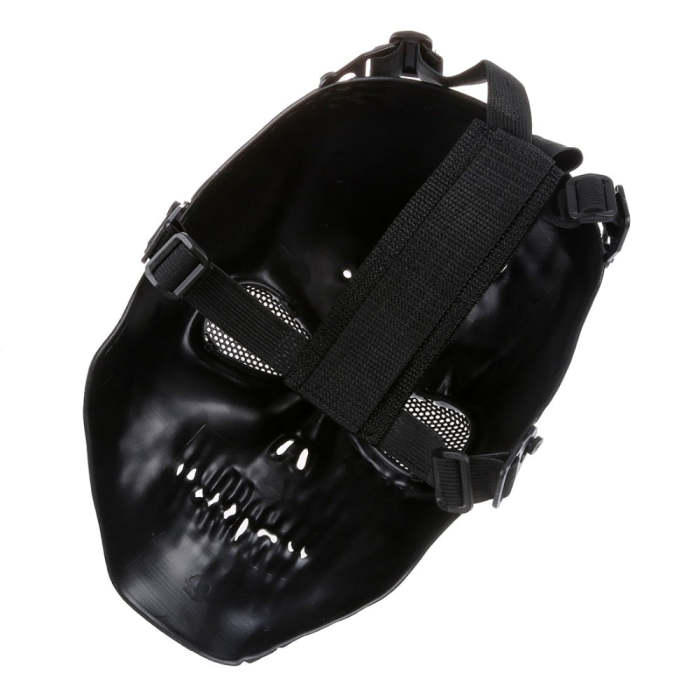 Airsoft Mask Skull Full Protective Mask Military - Black