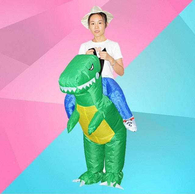 Kids Adults Cosplay Halloween Party Jumpsuit Costumes Inflatable Dinosaur Unicorn Anime Fancy Dress Clothing For Men