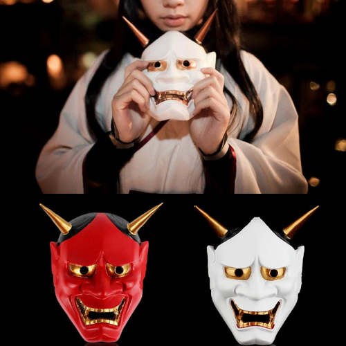 Halloween Demon Horrible Men Dance Fox Prajna Cos Mask Anime Helmet Pvc Japanese Mask #5