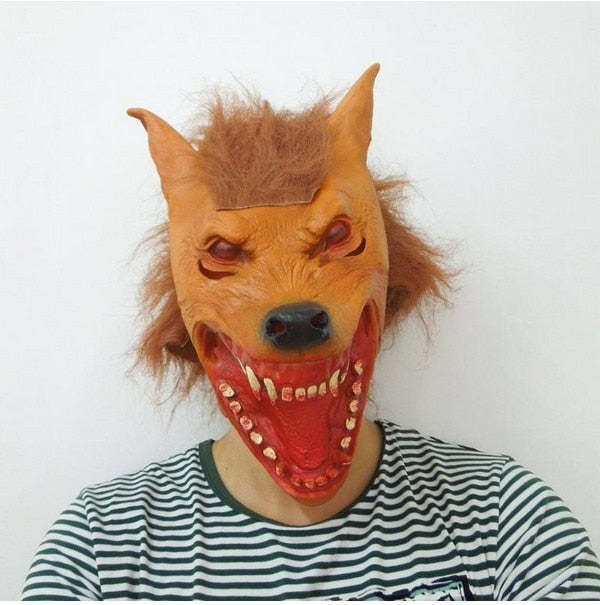 Horse Head Mask Party Essential Halloween Costume Theater  Novelty Latex Horse Mask Many Animal Costume Party Tool Mask