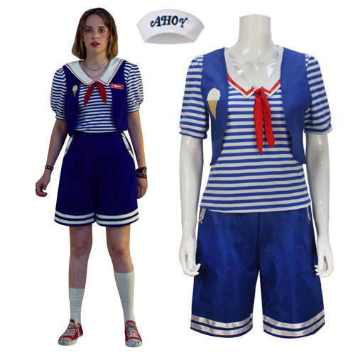 Stranger Things Season 3 Scoops Ahoy Robin Cosplay Costume