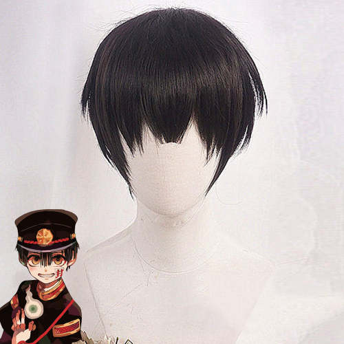 Jibaku Shounen Hanako-Kun Hanako Yugi Amane Black Cosplay Wig