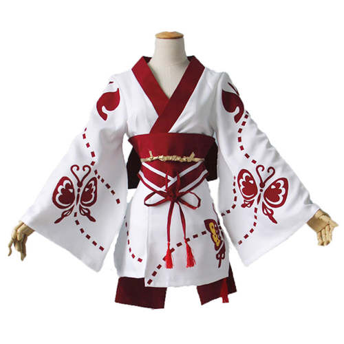 Final Fantasy Xiv Clothing Lady'S Yukata Redfly Cosplay Costume