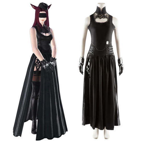 Final Fantasy Xiv Ff14 Nier Female Miqo'Te Yorha Gear Cosplay Costume