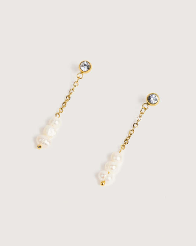 The Pearl Decor Drop Earrings