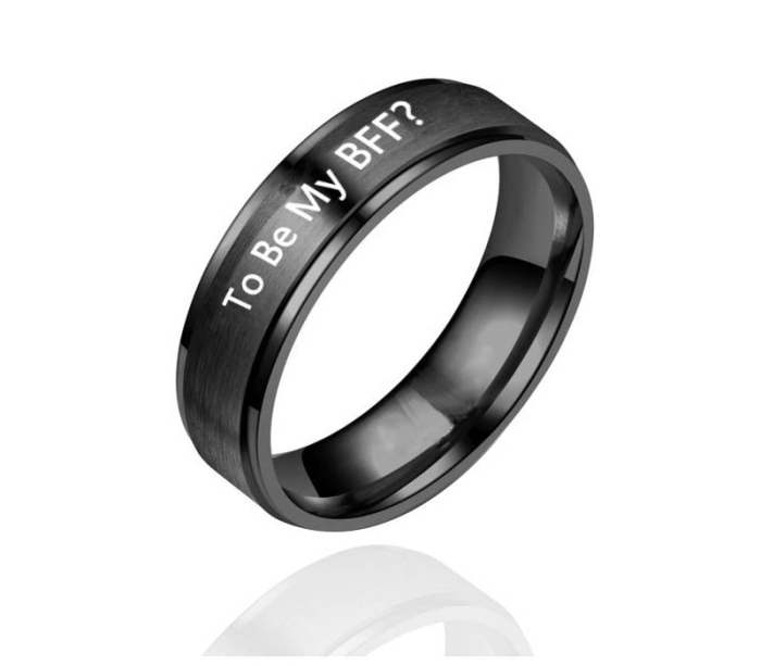  To Be My Bff?  Write Your Words To Your Bff Couples Family Personality Ring