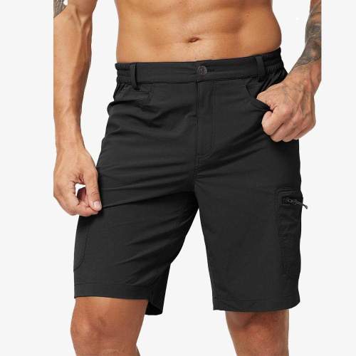 Men Hiking Shorts Quick Dry Cargo Shorts With 6 Pockets