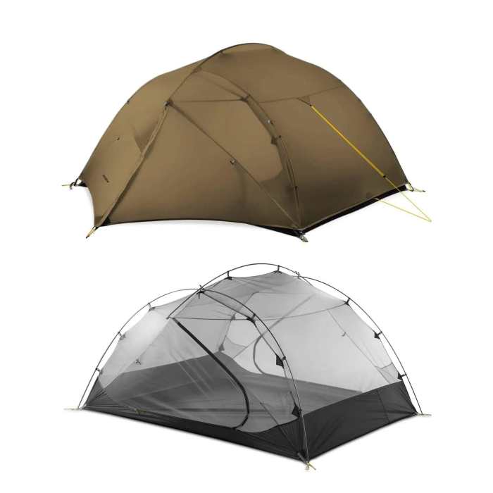 Ultralight 3 Person Backpacking Tents 3 Season With Footprint