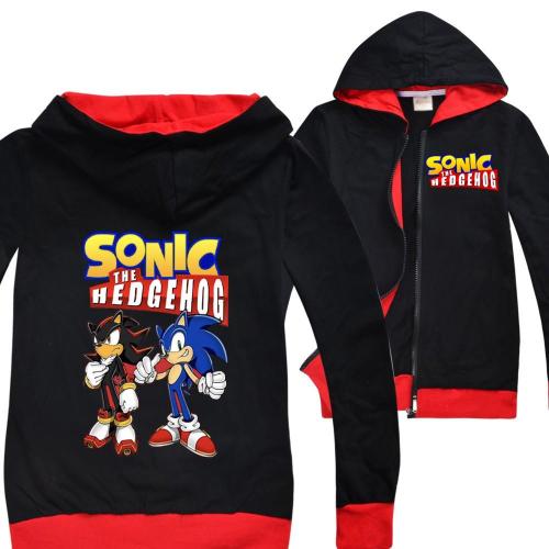 Boys Pure Cotton Sonic The Hedgehog Full Zip Hoodie Hooded Jacket