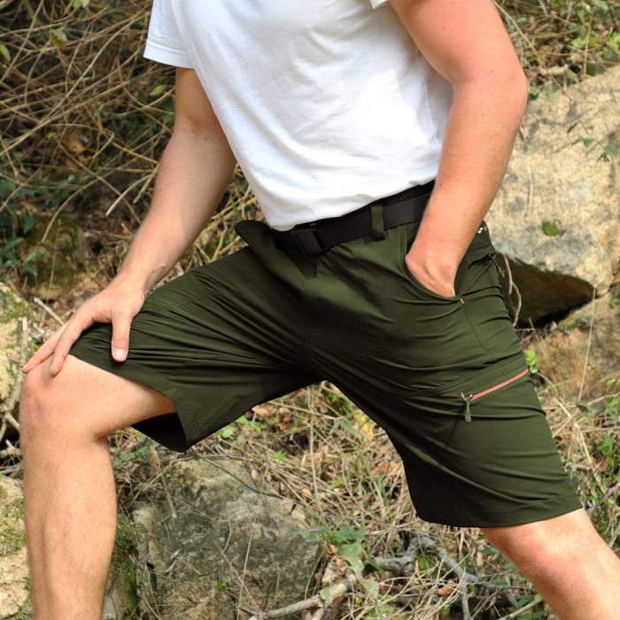 Men Hiking Cargo Shorts Quick Dry Outdoor Nylon Short