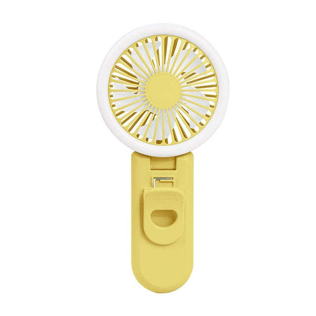 Dual-Use Fill Light Handheld Usb Charge Fan